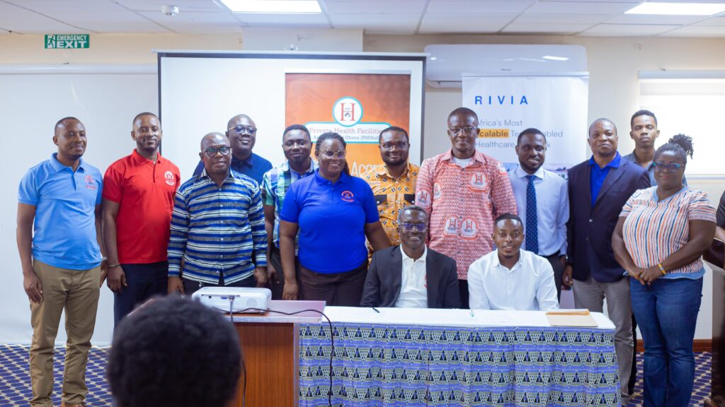 Rivia CEO Isidore Kpotufe signs partnership agreement with PHAoG Greater Accra Chairman